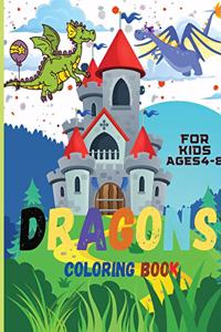Dragons Coloring Book For Kids