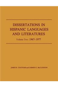 Dissertations in Hispanic Languages and Literatures