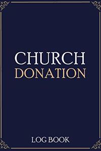 Church Donation Log Book