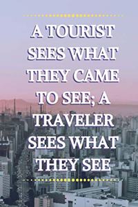 A Tourist Sees What They Came To See; A Traveler Sees What They See