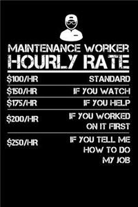 Maintenance Worker Hourly Rate