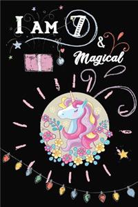Unicorn journal I am 7 & Magical