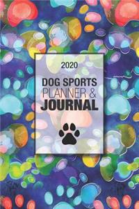 2020 Dog Sports Planner & Journal: A Dog Show Exhibitor's Complete Planning Workbook-Blue Watercolor