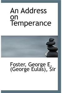 An Address on Temperance