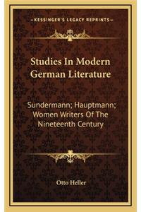 Studies in Modern German Literature