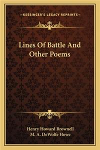 Lines of Battle and Other Poems