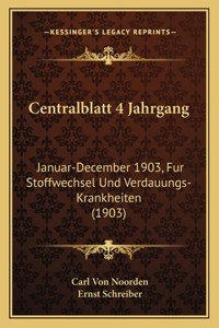 Centralblatt 4 Jahrgang