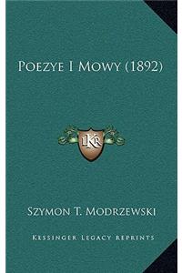 Poezye I Mowy (1892)