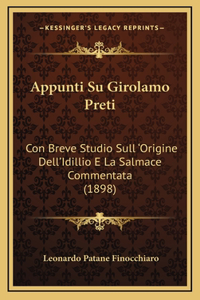 Appunti Su Girolamo Preti