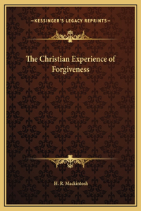 Christian Experience of Forgiveness