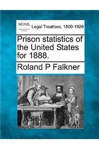 Prison Statistics of the United States for 1888.