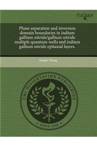 Phase Separation and Inversion Domain Boundaries in Indium Gallium Nitride/Gallium Nitride Multiple Quantum-Wells and Indium Gallium Nitride Epitaxial