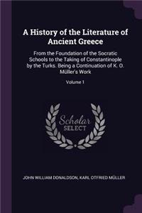 A History of the Literature of Ancient Greece