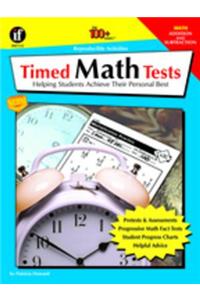 Timed Math Tests, Addition and Subtraction, Grades 2 - 5