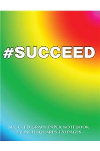 Succeed Graph Paper Notebook 3/8 inch squares 120 pages