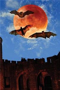 Blood Bat Moon Grid Notebook