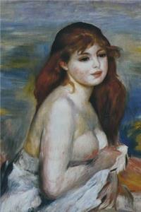 150 page lined journal Bather, 1887 Pierre Auguste Renoir
