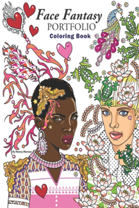 Face Fantasy Portfolio Coloring Book