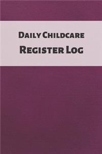 Daily Childcare Register Log