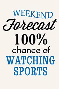 Weekend Forecast - 100% Chance Of Watching Sports
