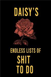 Daisy's Endless Lists of Shit to do