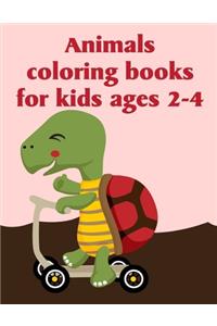 Animals Coloring Books For Kids Ages 2-4