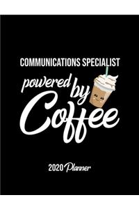 Communications Specialist Powered By Coffee 2020 Planner