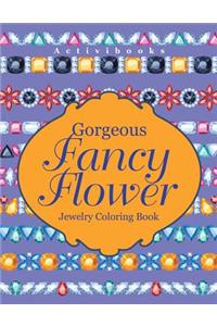 Gorgeous Fancy Flower Jewelry Coloring Book