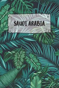 Saudi Arabia: Dotted Travel Diary Notebook or Journey Dotted Grid Journal - Holiday Trip Pocketbook for Men and Women with Dots