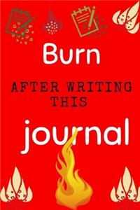 Burn After Writing this journal