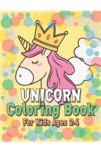 Unicorn Coloring Book for Kids Ages 2-4