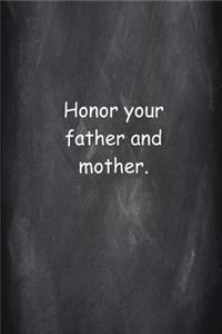 2020 Weekly Planner Religious Modern Wording 4th Commandment Chalkboard Style