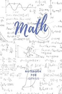 Math Notebook for Genius