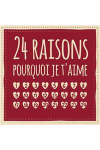 24 raisons pourquoi je t'aime