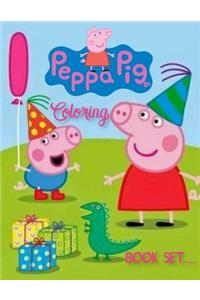 Peppa Pig Coloring Book Set