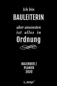 Kalender 2020 für Bauleiter / Bauleiterin