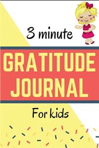 3 Minute Gratitude Journal For Kids