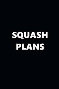2020 Daily Planner Sports Theme Squash Plans Black White 388 Pages
