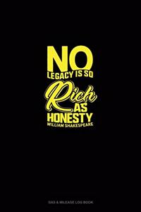 No Legacy Is So Rich As Honesty