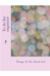 To do list organizer