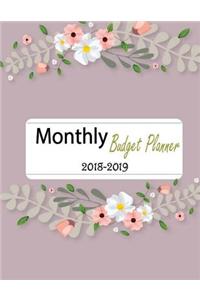 Monthly Budget Planner 2018 -2019