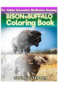 BISON+BUFFALO Coloring book for Adults Relaxation Meditation Blessing