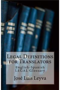Legal Definitions for Translators