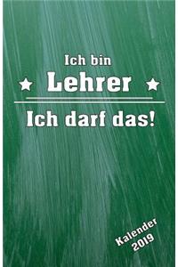 Ich Bin Lehrer! Kalender 2019