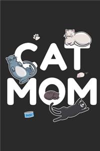 Cat Mom: Blank Lined Notebook for Cat Lovers and Pet Owners