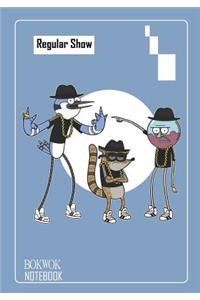 Notebook: Regular Show Medium College Ruled Notebook 129 Pages Lined 7 X 10 in (17.78 X 25.4 CM)