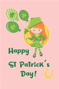 Happy St Patrick's Day Girl Notebook