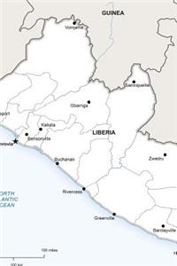 Political Map of Liberia, Africa Journal
