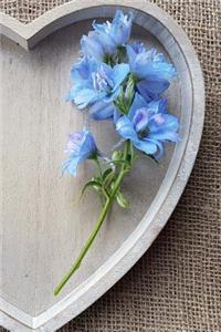 Blue Flowers in a Wooden Bowl Journal