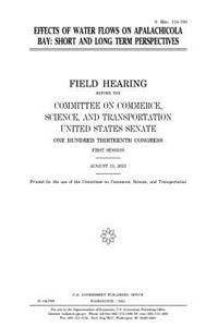 Effects of water flows on Apalachicola Bay